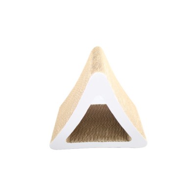 Hot china products wholesale high quality  triangle wood cat scratching board cat tree